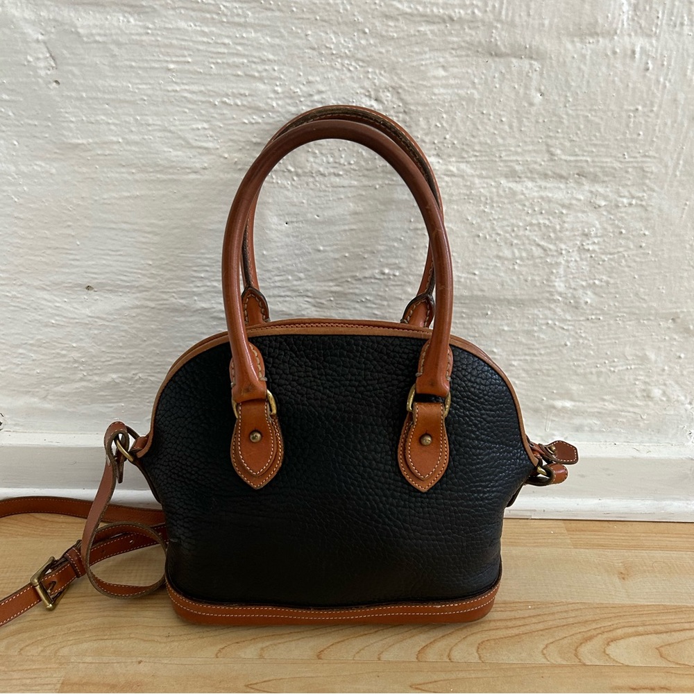 Vintage Dooney & Bourke Domed All Wear Leather Purse Norfolk Satchel Collection - Picture 2 of 13